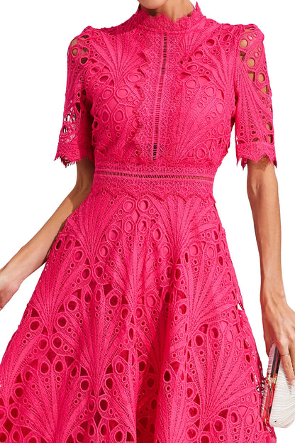 Women’s Chic Lace Midi Dress