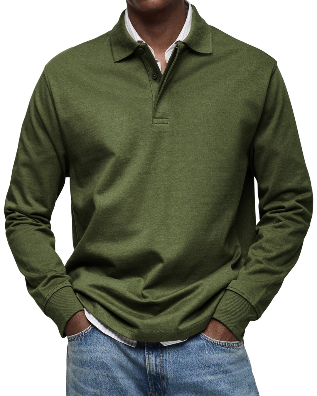 Classic Long Sleeve Polo Shirt