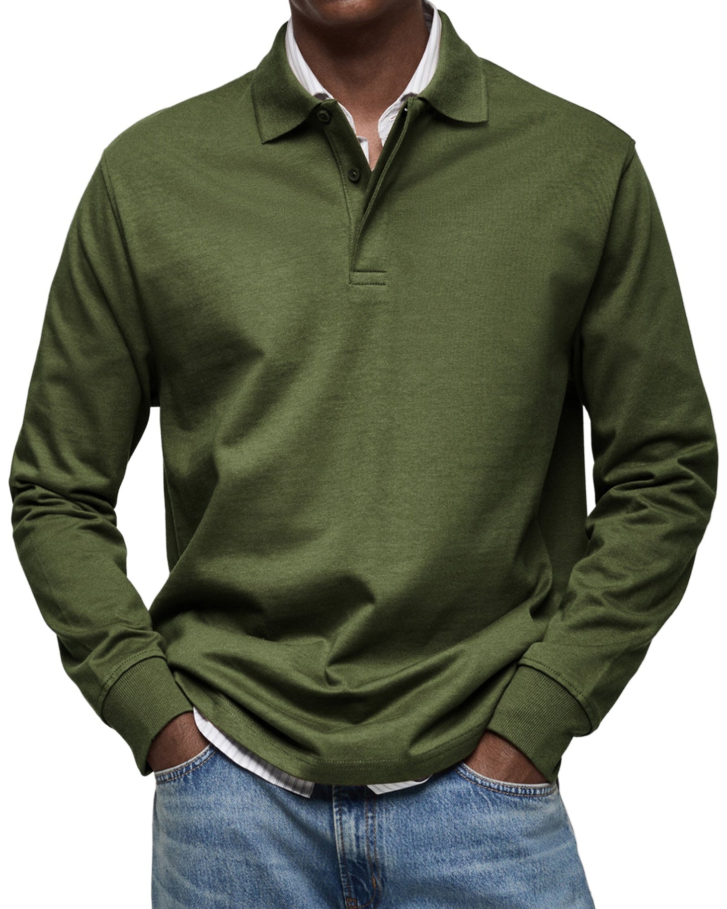 Classic Long Sleeve Polo Shirt