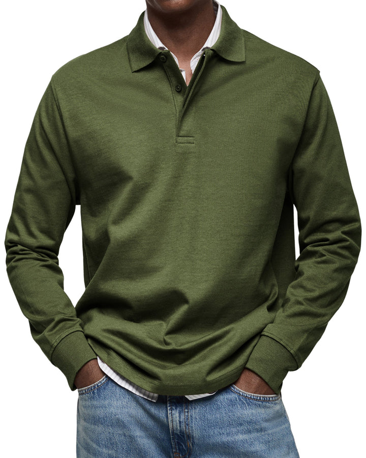 Classic Long Sleeve Polo Shirt