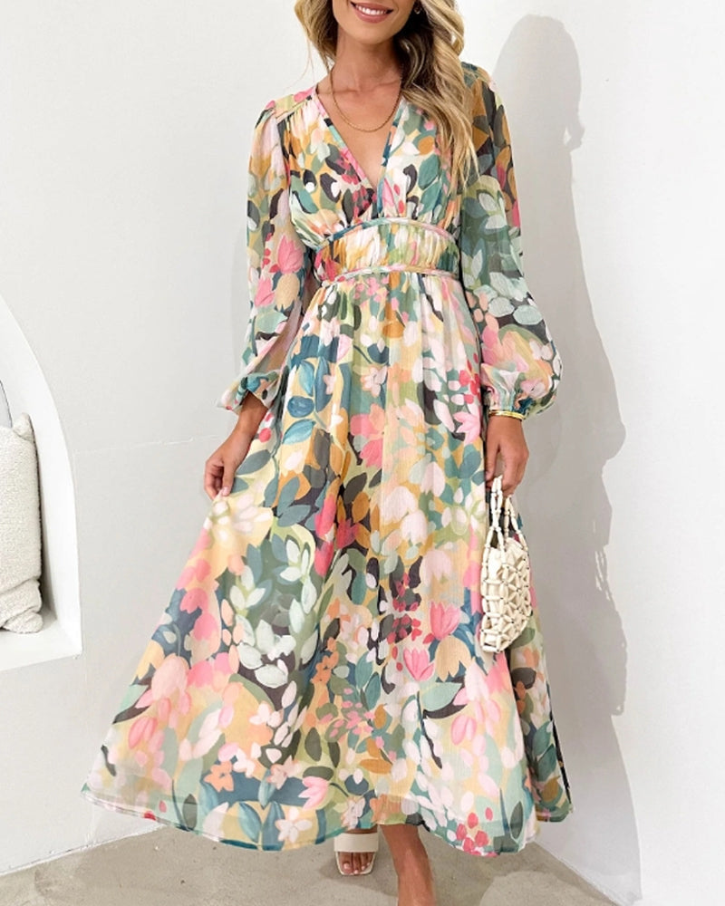 Celine | Feminine Floral Pattern Dress