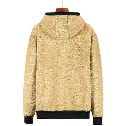 Men's Winter Jacket with Hood and Fleece