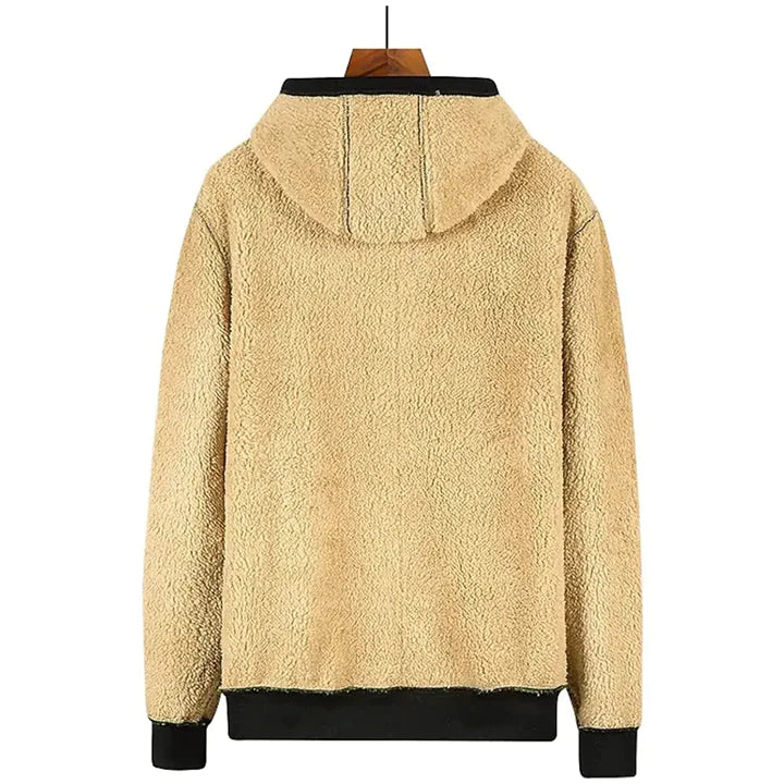 Men's Winter Jacket with Hood and Fleece
