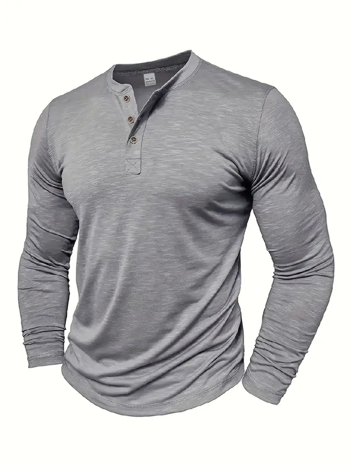 Camisa Henley Supreme de ajuste perfecto