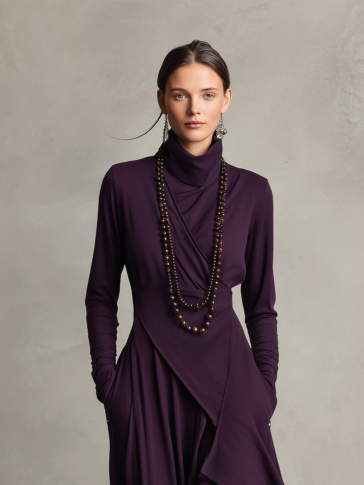 Elegant Draped Dress