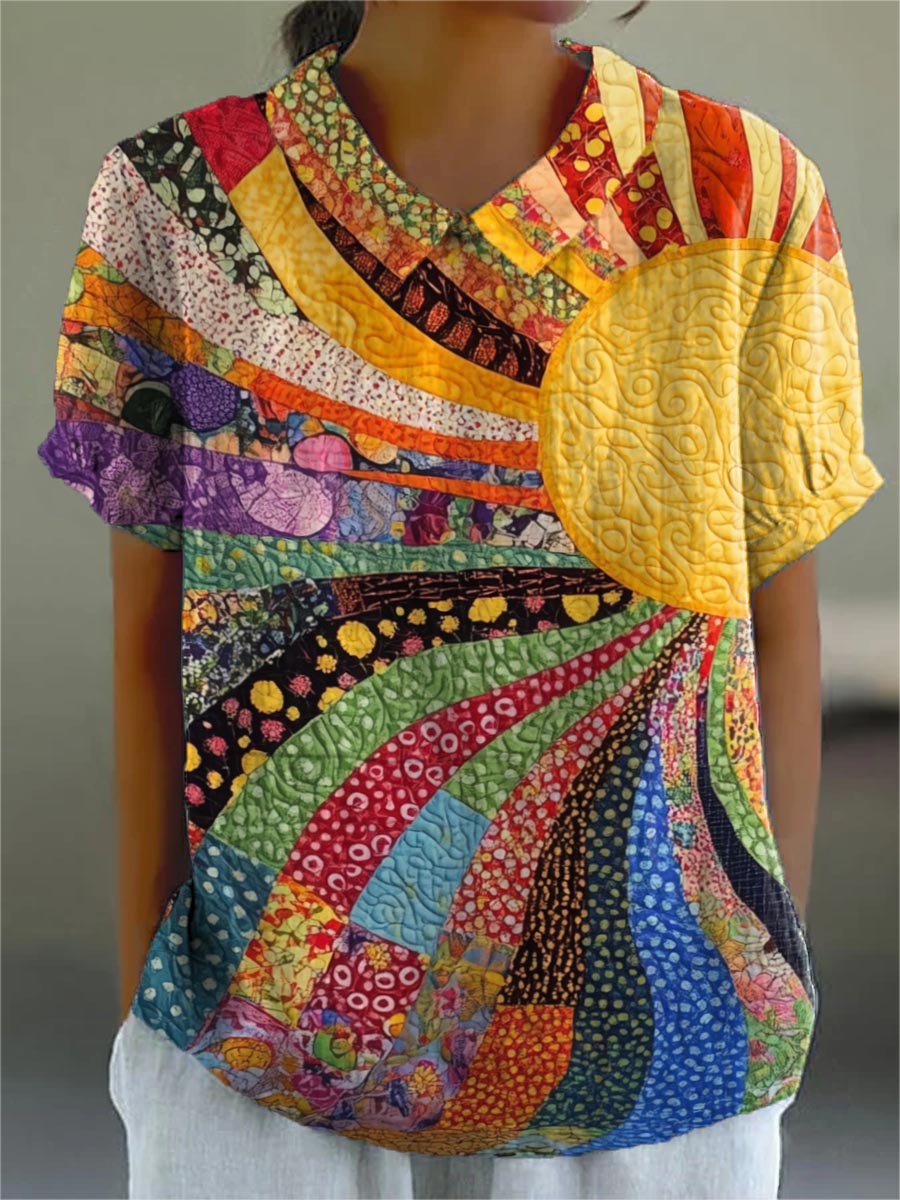 Sunburst Patchwork Shirt