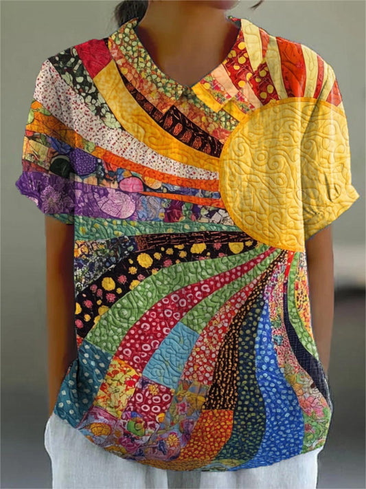 Sunburst Patchwork Shirt