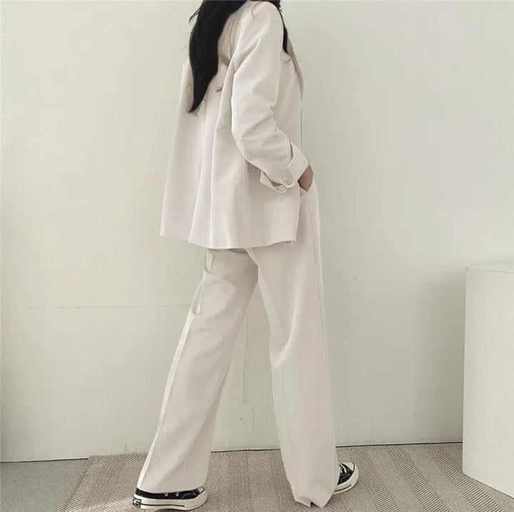 Tailored Long Blazer Pants Set