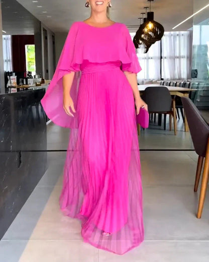 Women’s Formal Pleated Floor Length Dress