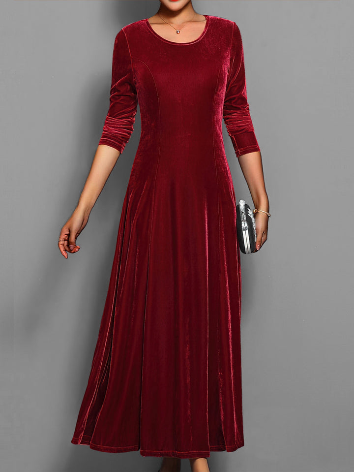 Vestido de fiesta formal de manga larga para mujer