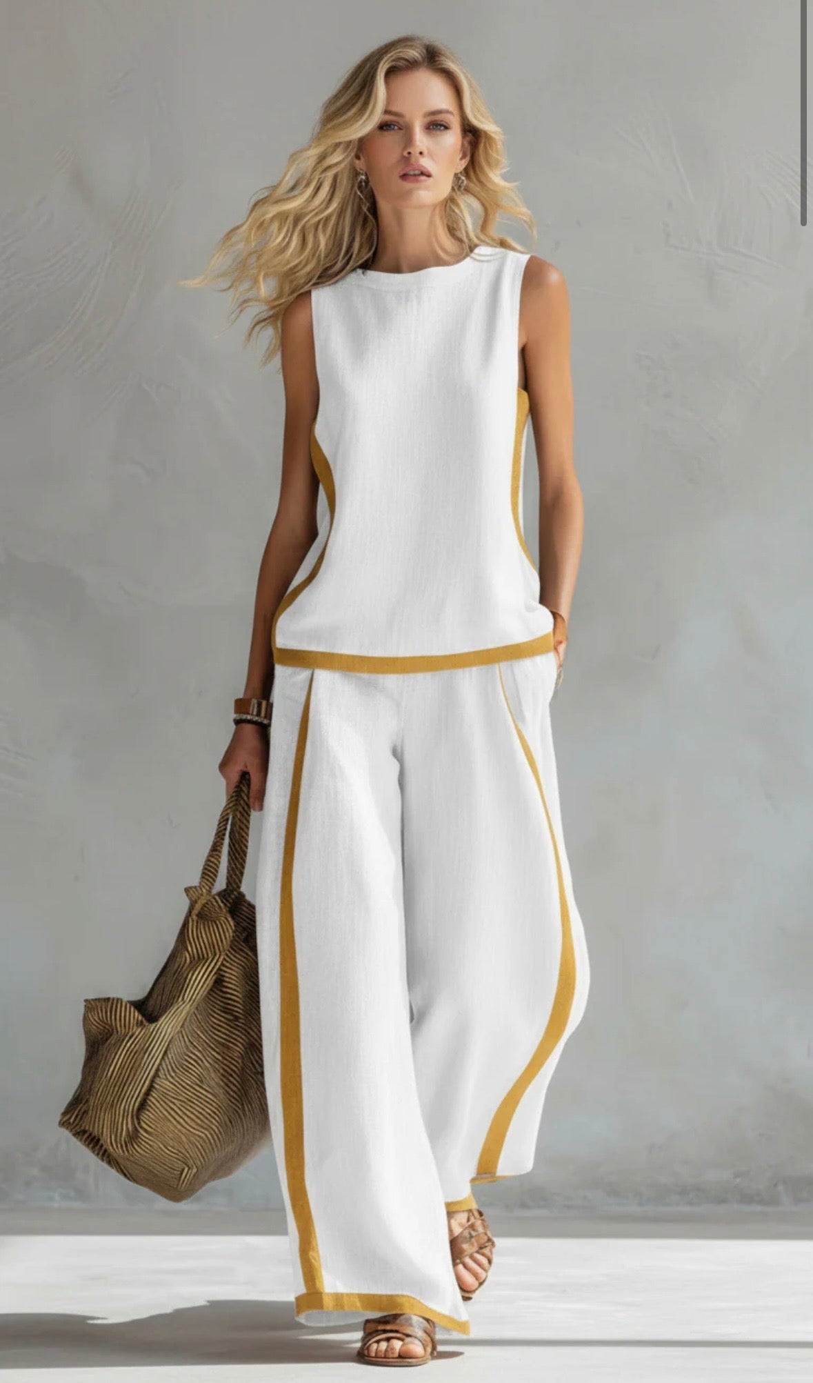Valeria | Elegant Twin Set with Wide Trousers