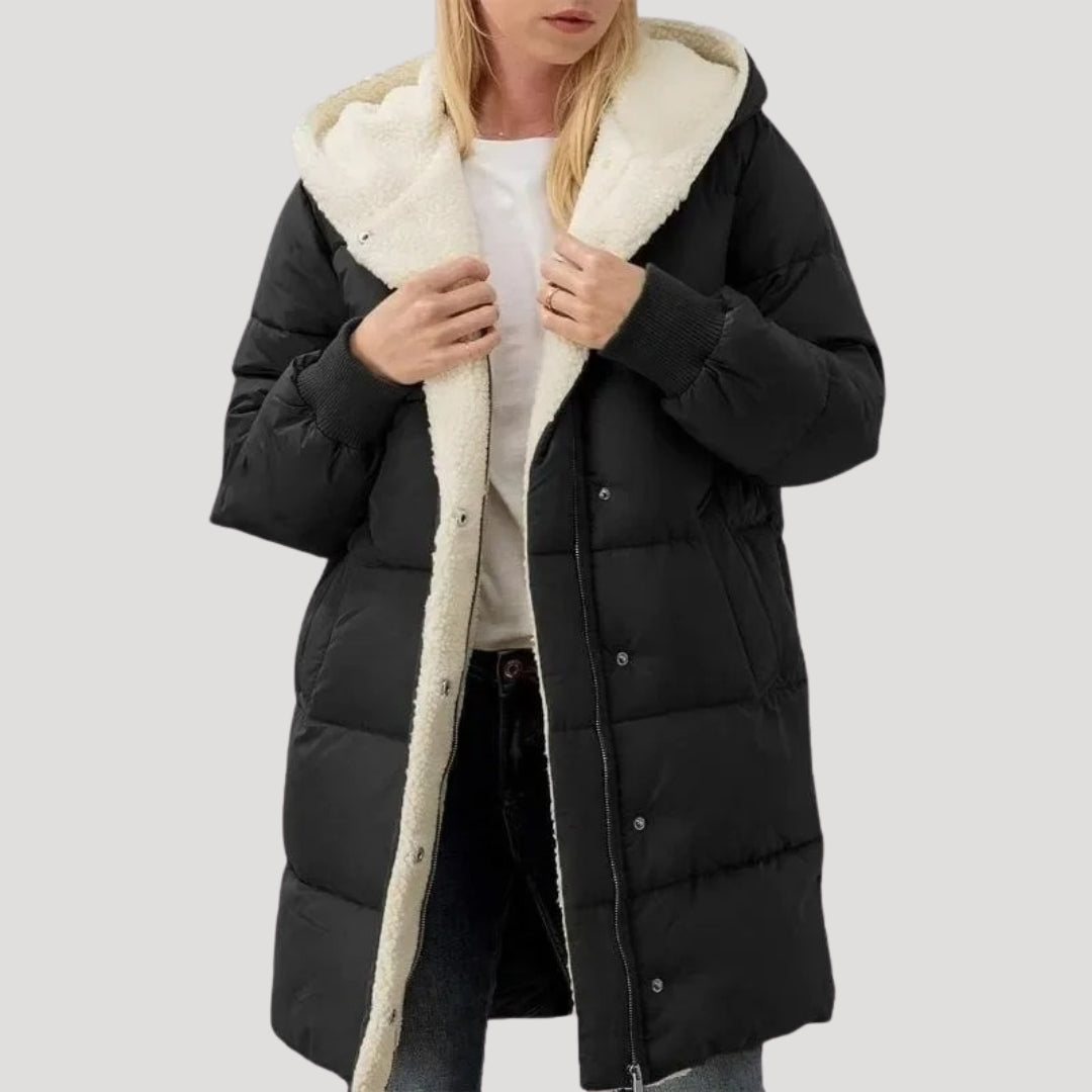 Winter Hooded Puffer Coat For Women