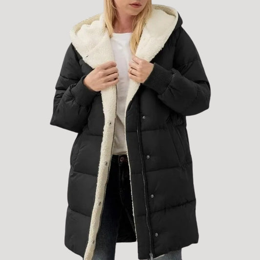 Winter Hooded Puffer Coat For Women