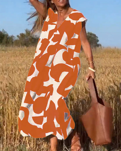 Relaxed Abstract Dress