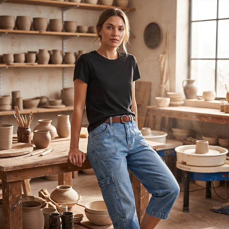 Remy | Relaxed Cropped Stretch Jeans