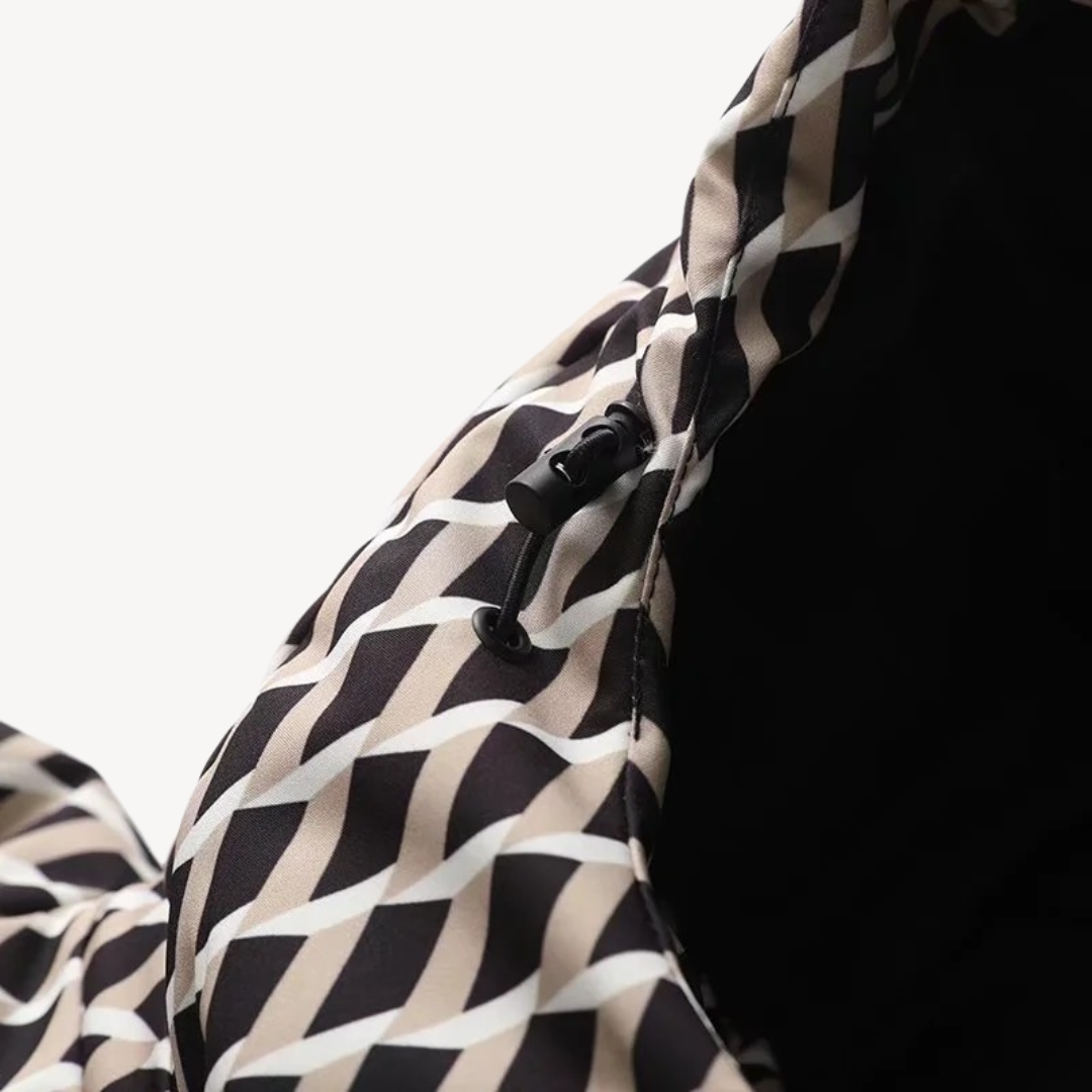 Women’s Quilted Belted Winter Hooded Coat
