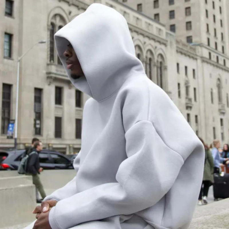 Men’s Minimal Hooded Sweater Set