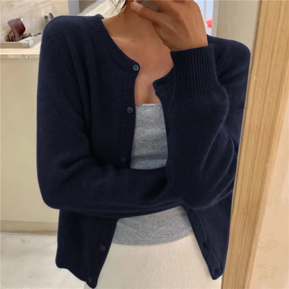 Women’s Winter Casual Long Sleeve Button Cardigan