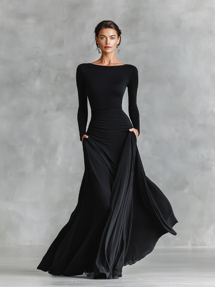 Vestido largo de elegancia sin esfuerzo