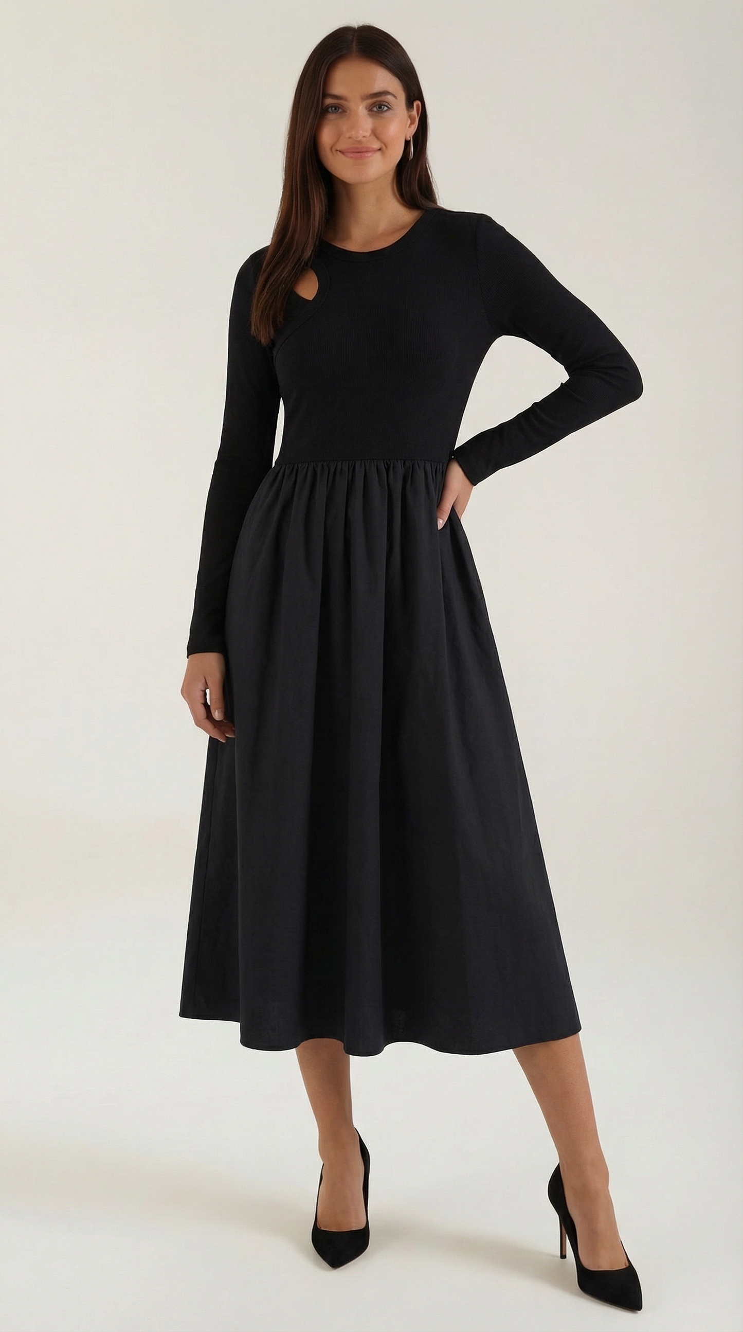 Cotton Midi Dress