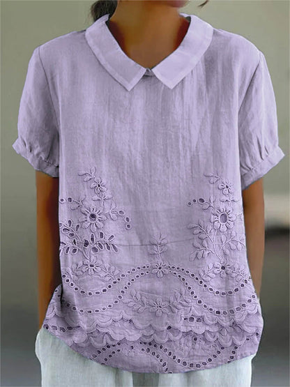Floral Embroidered Shirt