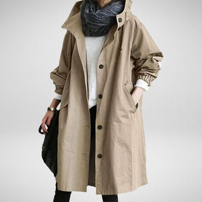 Women’s Casual Long Hooded Coat