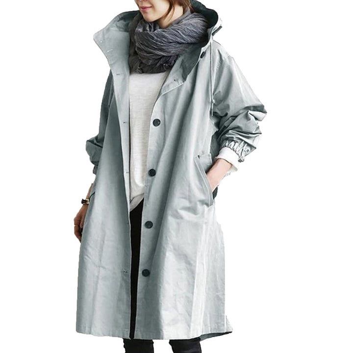 Women’s Casual Long Hooded Coat