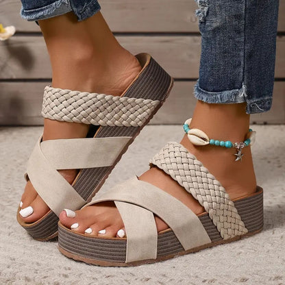 Orthopedic Leather Strap Sandals