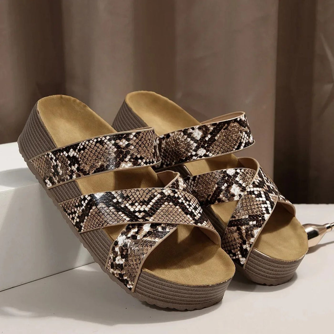 Orthopedic Leather Strap Sandals