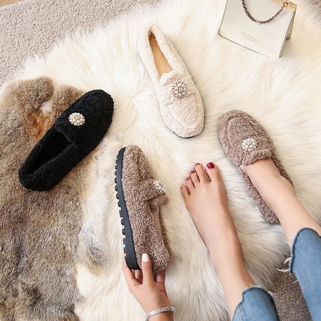 Mocasines Cozy Pearl sin cordones