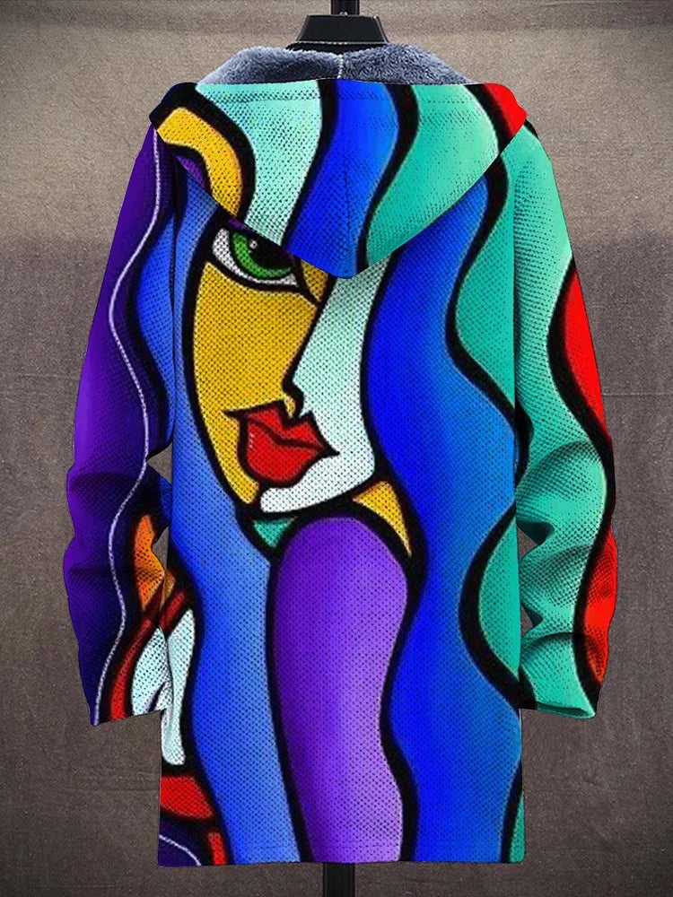 Elegant Multicolor Zip Hoodie