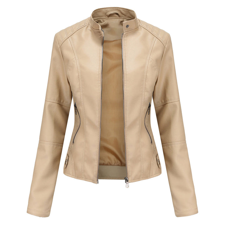 Chaqueta de motociclista elegante y entallada para mujer