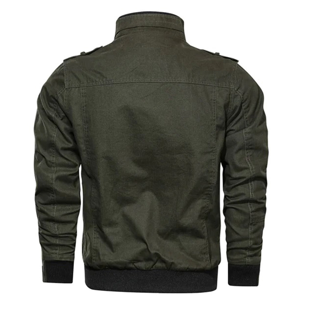 Multi Pocket Bomber Jacket For Men