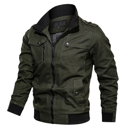 Multi Pocket Bomber Jacket For Men