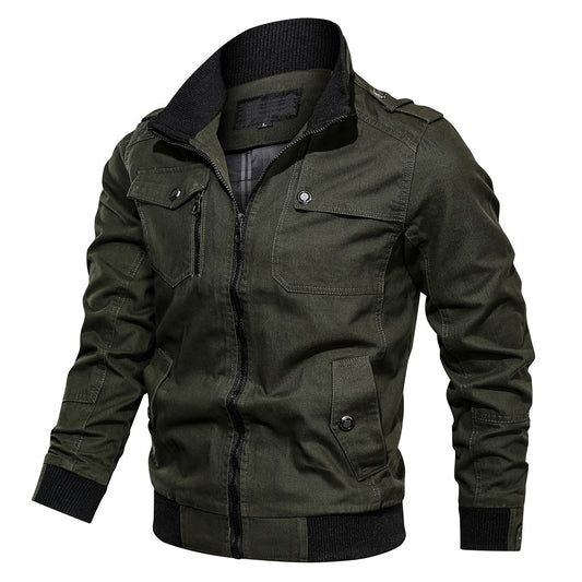 Chaqueta bomber multibolsillos para hombre