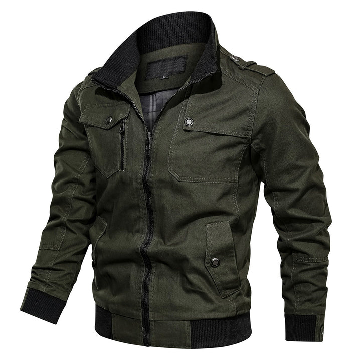 Multi Pocket Bomber Jacket For Men
