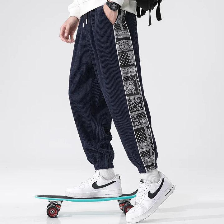 Men’s Casual Jogger Pants with Side Panels