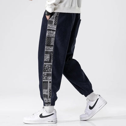 Men’s Casual Jogger Pants with Side Panels