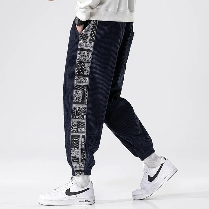 Men’s Casual Jogger Pants with Side Panels