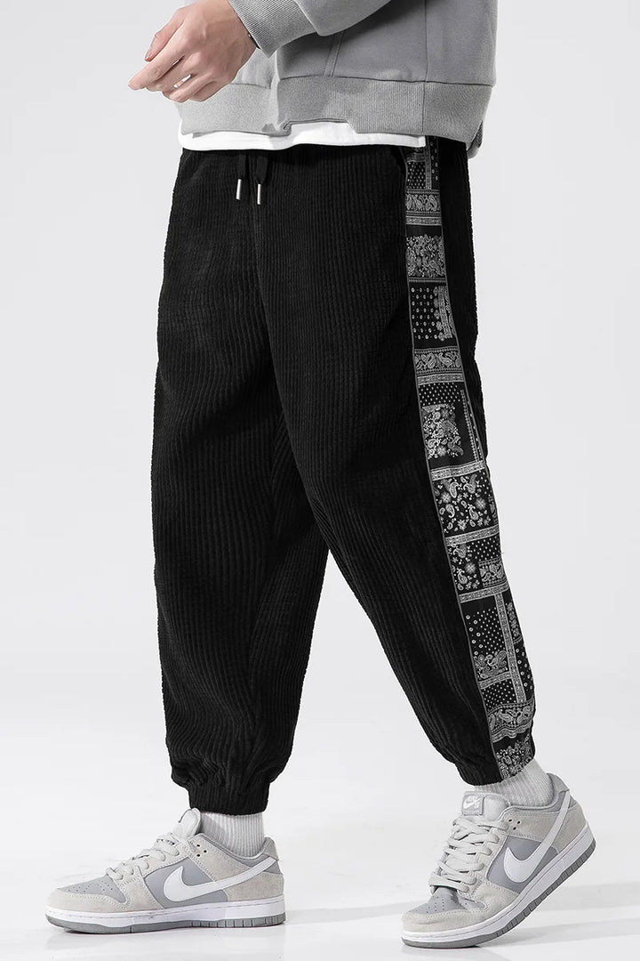 Men’s Casual Jogger Pants with Side Panels
