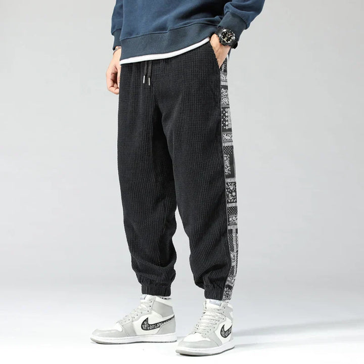Men’s Casual Jogger Pants with Side Panels