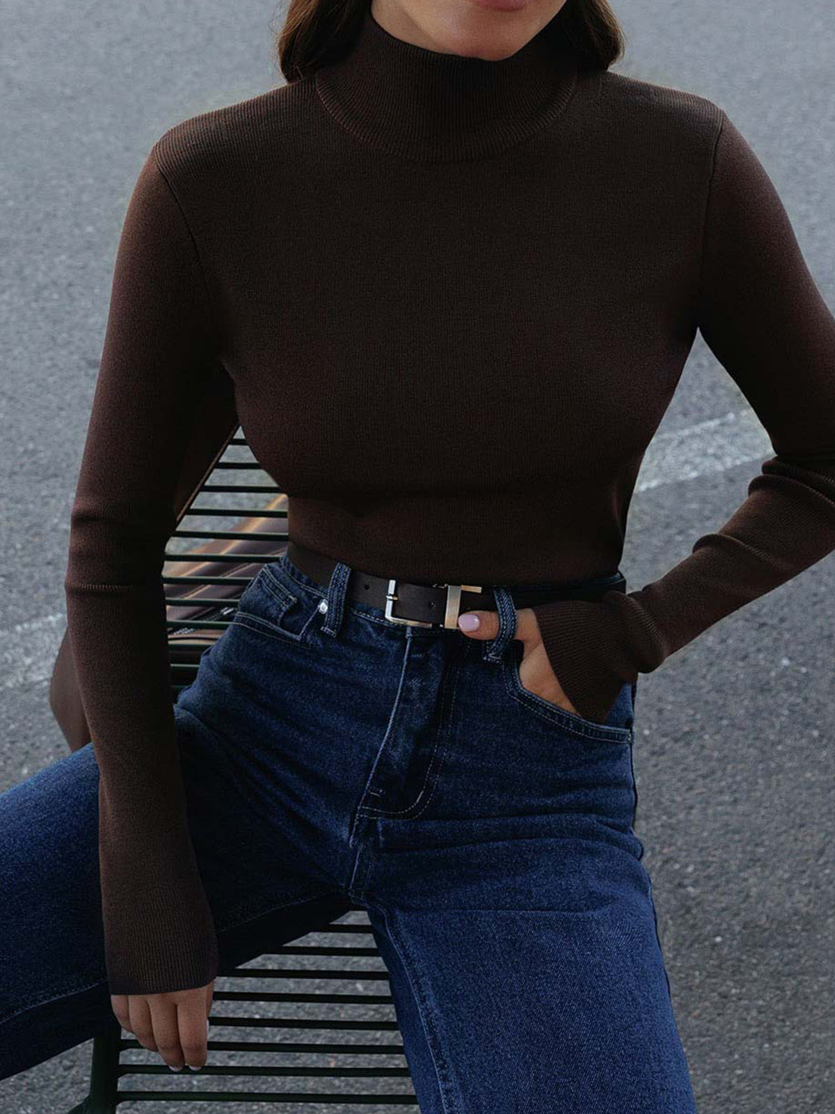 Women’s Spring Comfortable Mock Neck Top