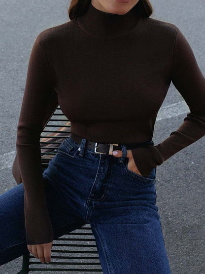 Women’s Spring Comfortable Mock Neck Top