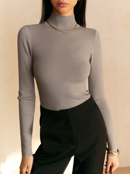 Women’s Spring Comfortable Mock Neck Top