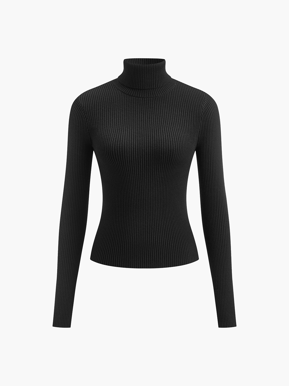 Women’s Spring Stylish Ribbed Turtleneck Sweater