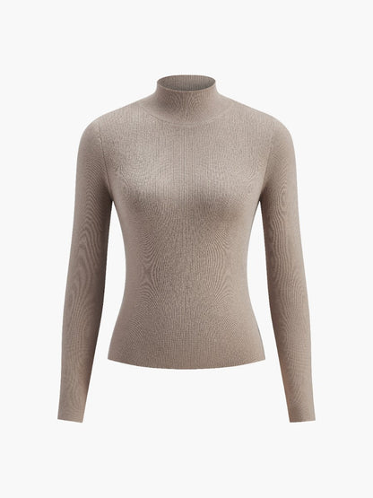 Women’s Spring Comfortable Mock Neck Top