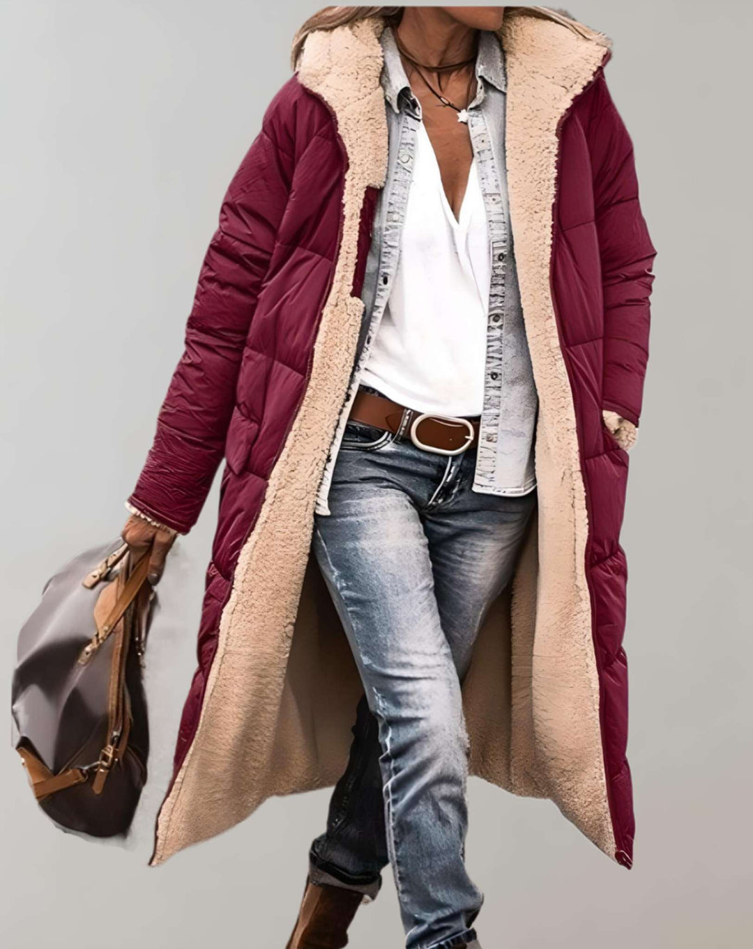 Women’s Winter Quilted Coat with Lining