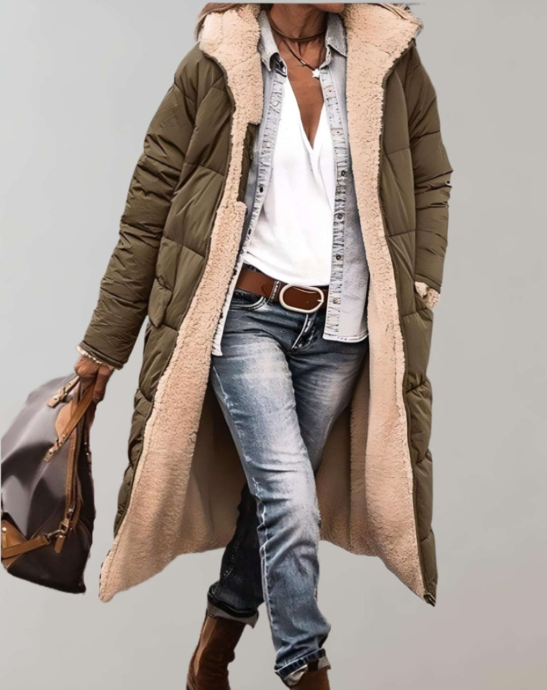 Women’s Winter Quilted Coat with Lining