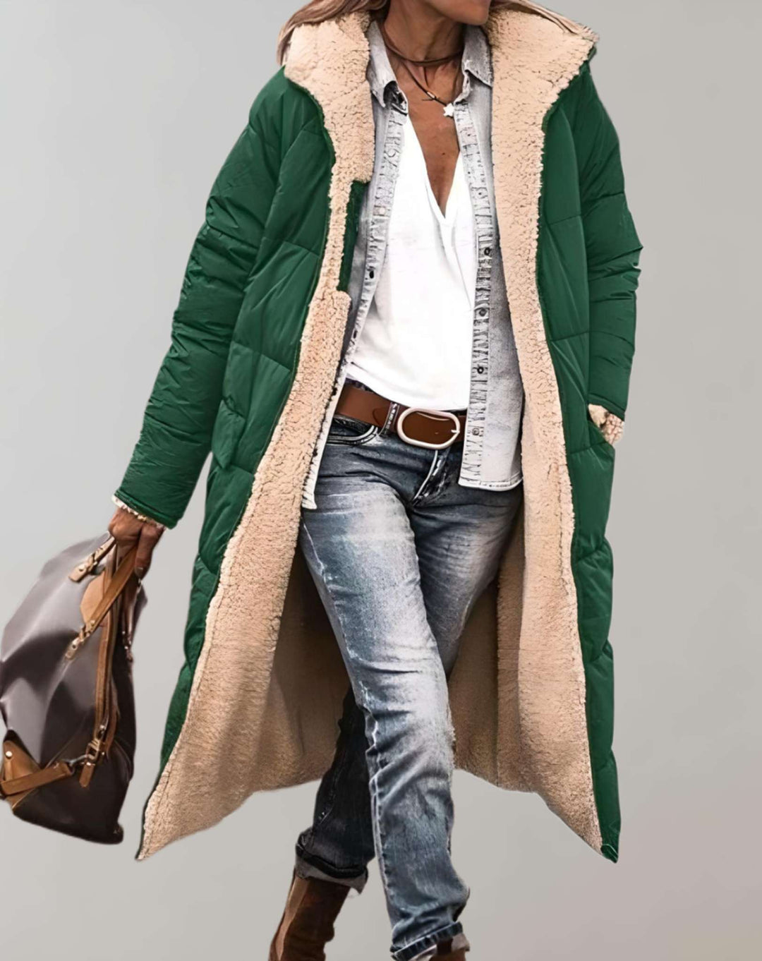 Women’s Winter Quilted Coat with Lining