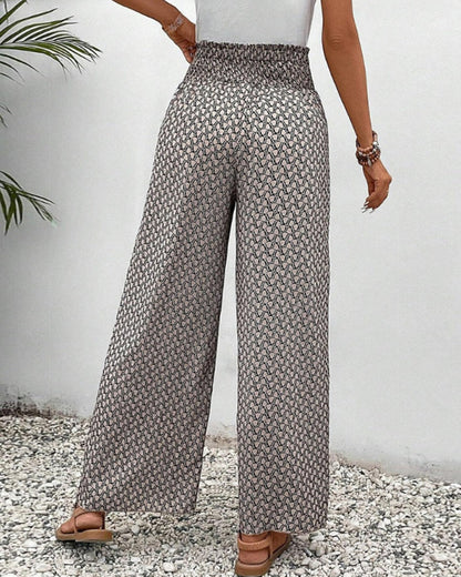 WOMEN'S WIDE-LEG TROUSERS